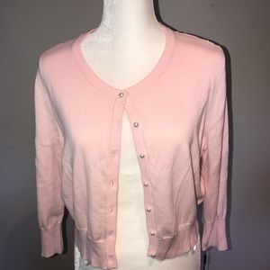 Karl Lagerfeld Paris Pink Sweater NWT Sz L